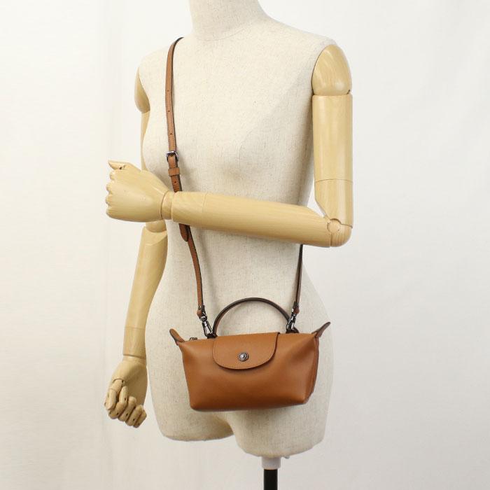 Longchamp ロンシャン ショルダーバッグ ル プリアージュ エクストラ ポーチ 34205 987 M19 レディース ブラウン 爆買の画像