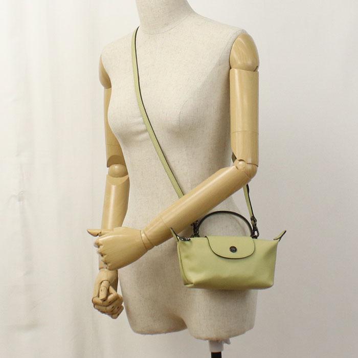 Longchamp ロンシャン ショルダーバッグ ル プリアージュ エクストラ ポーチ 34205 987 244 レディース イエロー 爆買の画像