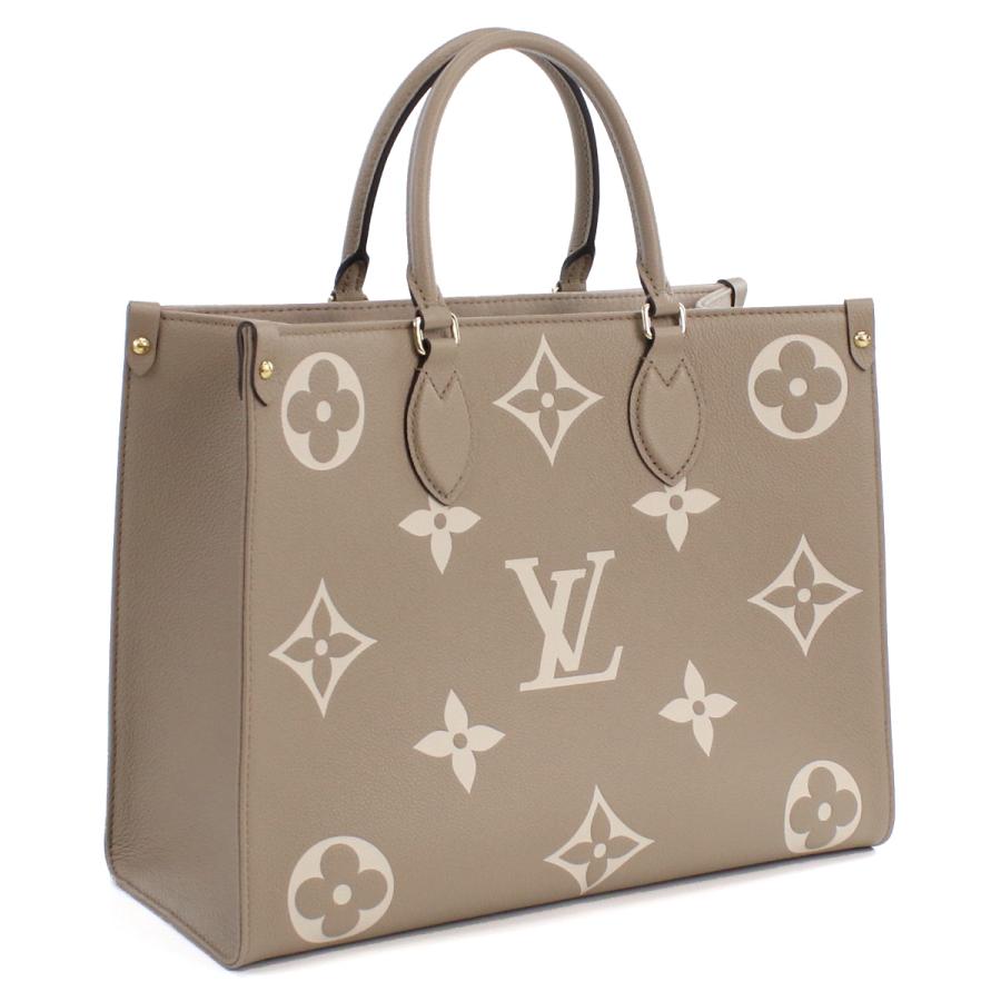 ルイヴィトン LOUIS VUITTON バイカラーモノグラム・アンプラント トートバッグ ブランド M45494　オンザゴー MM ベージュ系  bag-01 :lovm45494011:ビッグヒット Yahoo!店 - 通販 - Yahoo!ショッピング