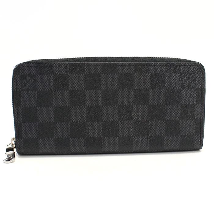 LOUIS VUITTON ルイヴィトン 長財布ラウンドファスナー N00056 グラフィット ジッピーウォレット・ホリゾンタル グラフィットの画像