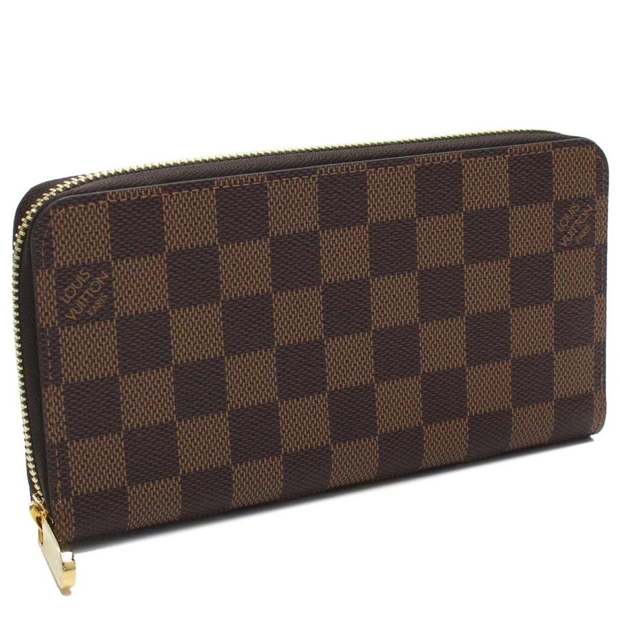 ルイヴィトン LOUIS VUITTON ダミエ ジッピー・ウォレット ラウンドファスナー 長財布 N60046 ダミエ ブラウン系