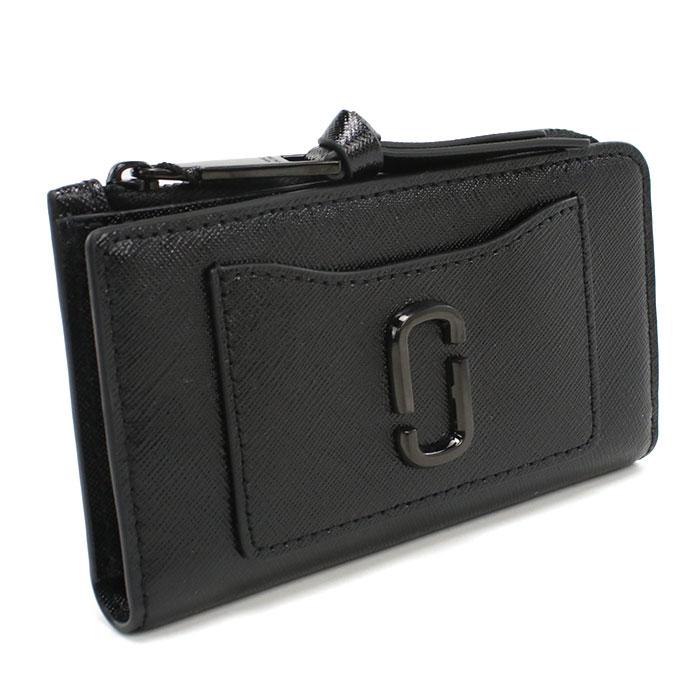 MARC JACOBS マークジェイコブス 二つ折り財布 小銭入付き 2F5SMP071S01 001 THE MEDIUM FLAT WALLET レディース ブラック MARC JACOBS（マーク・ジェイコブス） 二つ折り財布 小銭入付き