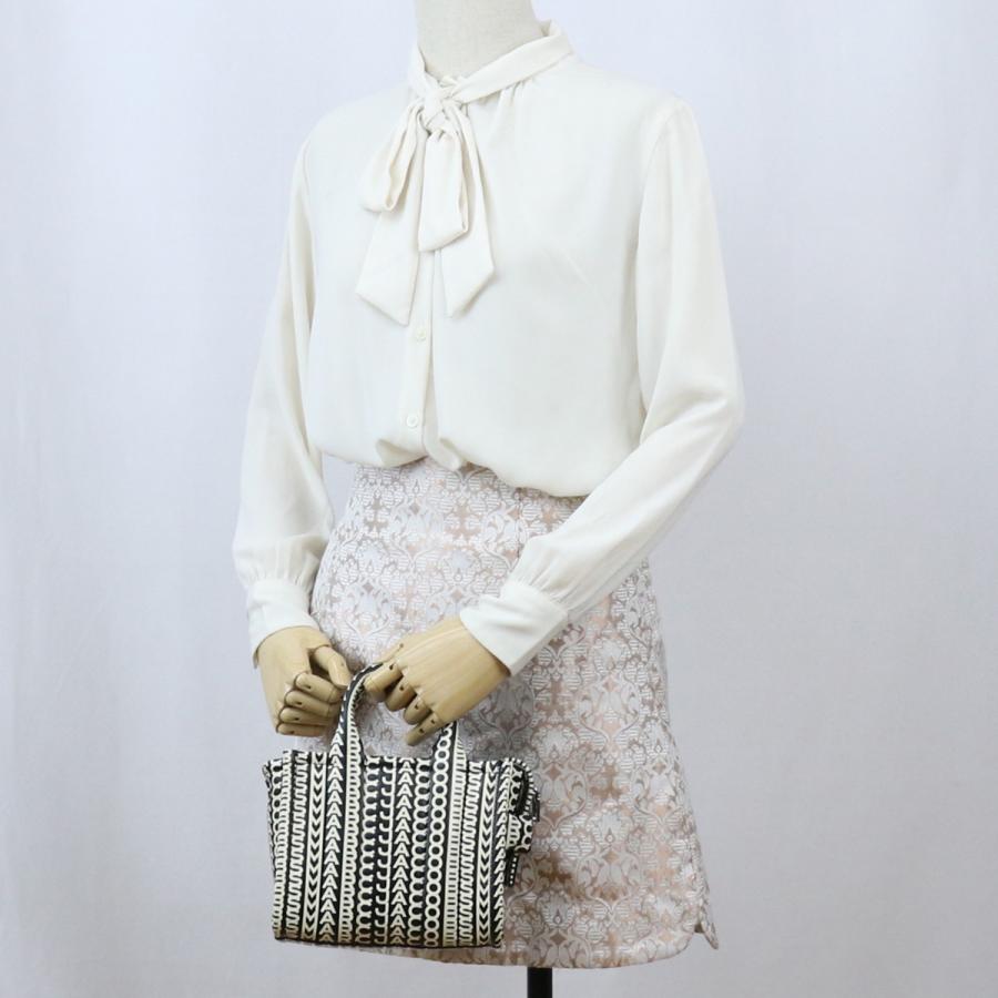 MARC JACOBS THE MICRO TOTE H052L03FA22 005 BLACKWHITE 爆買の画像