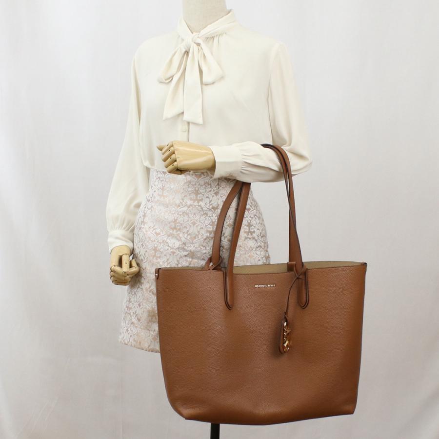 MICHAEL KORS ELIZA トート 30F3GZAT4T LEATHER 230 LUGGAGE ブラウン 