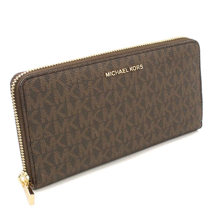 MICHEAL KORS 長財布 ブラウン MICHAEL KORS（マイケルコース） 長財布ラウンドファスナー レディース