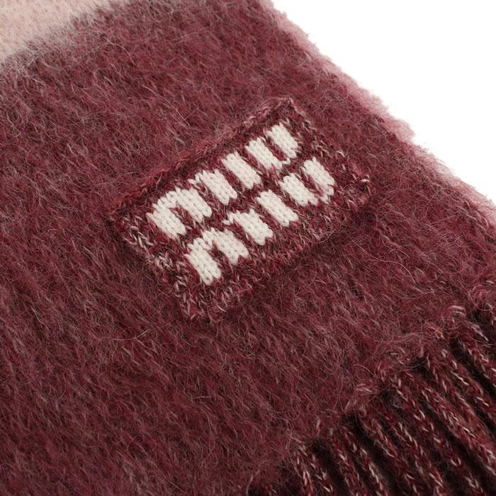 miu MIUMIU ミュウミュウ マフラー 5FS094 2CVE F04BG ユニ