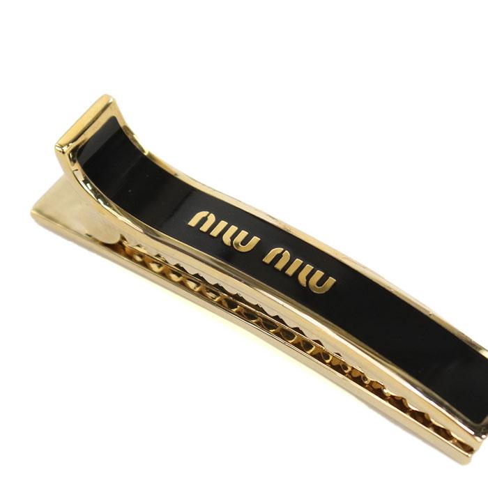 MIUMIU ミュウミュウ ヘアアクセサリー 5JF136 F0002 レディース ブラック 爆買の画像