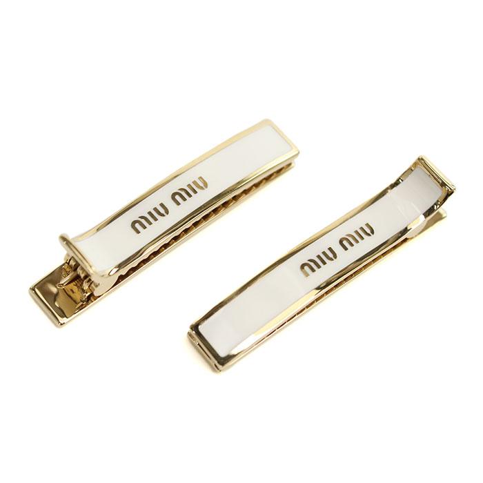 MIUMIU ミュウミュウ ヘアアクセサリー 5JF136 2F6T F0009 レディース ホワイト miu miu（ミュウミュウ） ヘアアクセサリー 5JF136 2F6T F0009