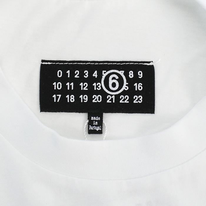 エムエムシックス MM6 ロゴ 半袖Ｔシャツ レディース ブランド S52GC0312 S24312 100 ホワイト系 apparel-01 ts-01 sm-02｜bighit｜04