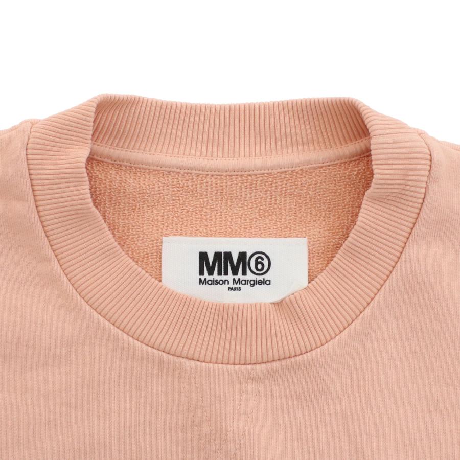 メゾンマルジェラ ビッグサイズシルエット ピンクスエットトップス