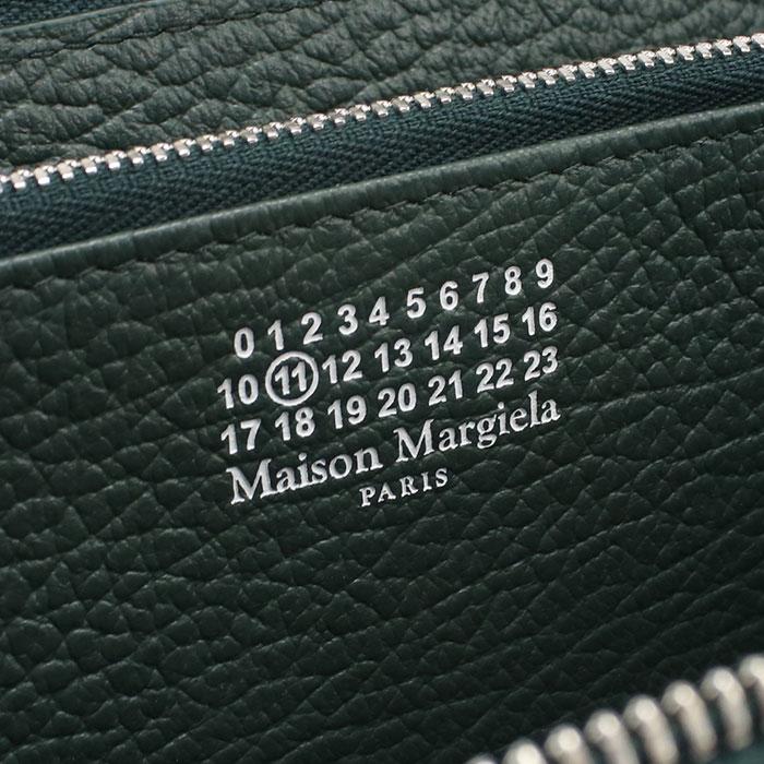 Maison Margiela  メゾンマルジェラ 長財布ラウンドファスナー S56UI0110 P4455 T7162 ユニセックス グリーン メゾンマルジェラ Maison Margiela メンズ 長財布 グリーン