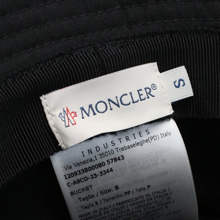 【新品】モンクレール MONCLER  レディース バケットハット ブランド　ロゴ 3B00080 BUCKET　57843　999 ブラック　cap-01 MONCLER（モンクレール） レディース バケットハット ブランド ロゴ