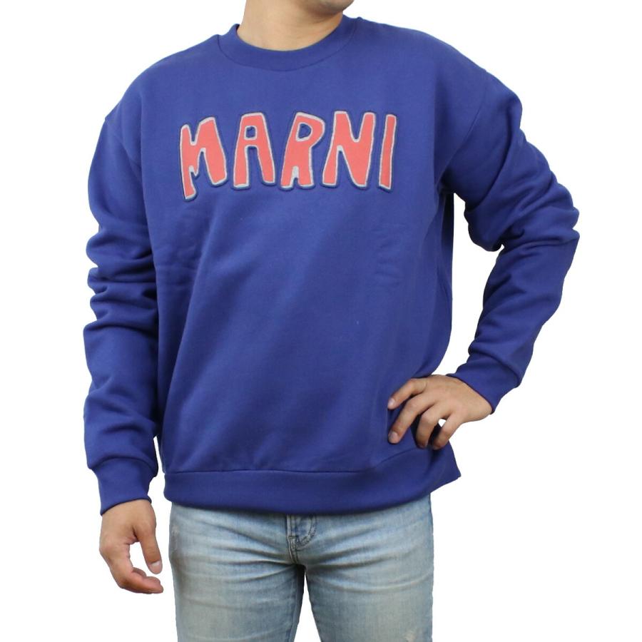 MARNI マルニ メンズ スウェット ブランド タクタイルレタリング 