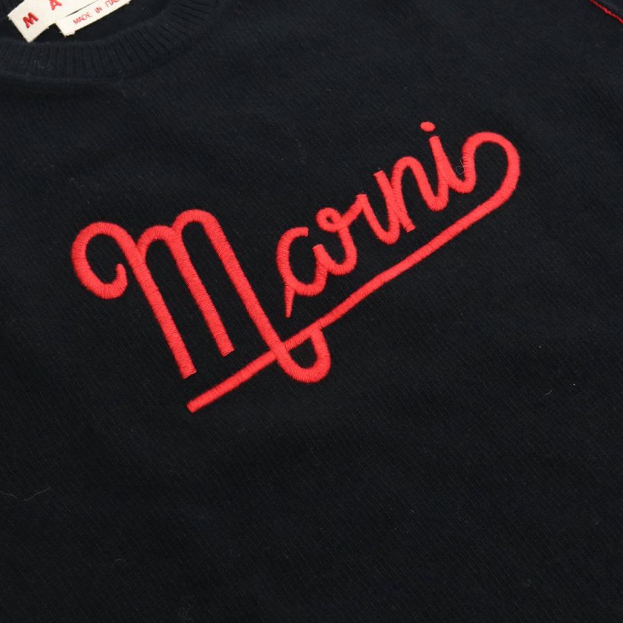 MARNI マルニ ロゴ セーター ニット ロゴ GCMD0283Q0 UFH525 00N99 レディース ブラック 爆買の画像