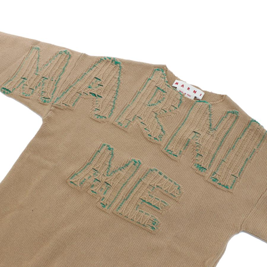 【父の日】マルニ MARNI  メンズ−セーター，ニット ブランド GCMG0263Q0 UFH463 INW36 ブラウン系 爆買の画像