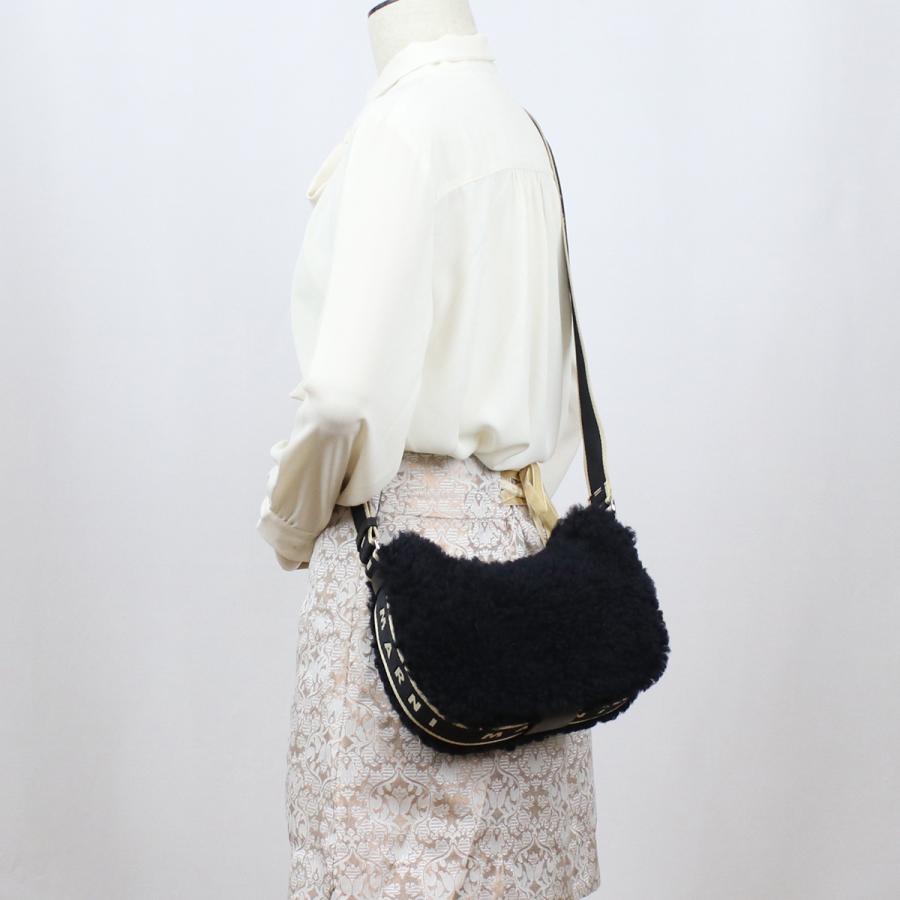 ☆美品☆MARNI 斜め掛け ショルダーバッグ SBMP0128Q0 ブラック MARNI（マルニ） 斜め掛け ショルダーバッグ SBMP0128Q0 LM071 00B99