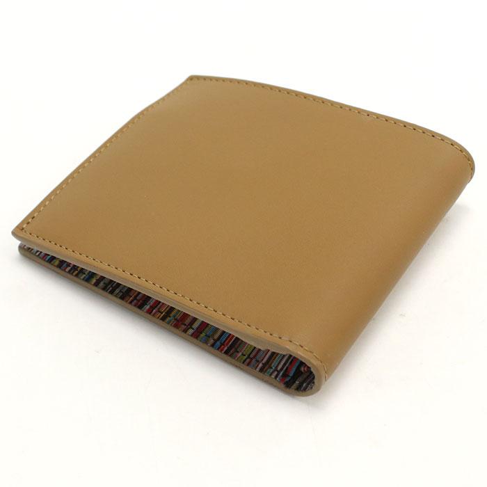 Paul Smith ポールスミス 二つ折り財布 小銭入付き M1A4833 CMULTI 62 メンズ ベージュの画像