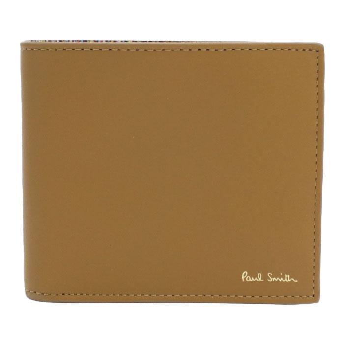 Paul Smith ポールスミス 二つ折り財布 小銭入付き M1A4833 CMULTI 62 メンズ ベージュの画像