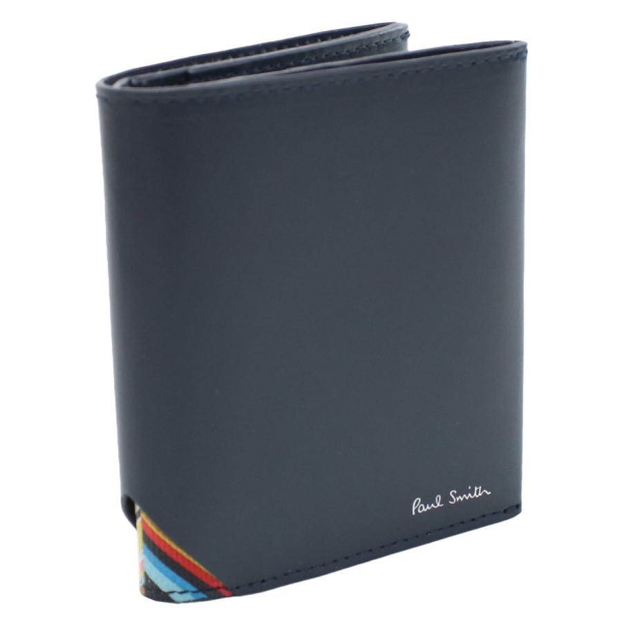 Paul Smith 二折財布 メンズ M1A7632 LTRISI 47 BLUE ネイビー wallet  