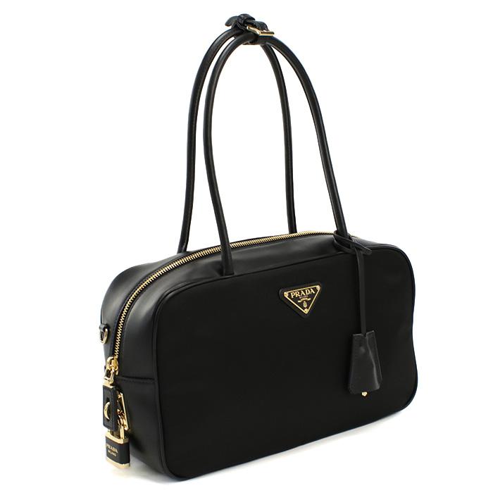 PRADA パドロック付 ミディアム Re-Nylon xレザー 1BB132 2C8Q V PRADA パドロック付 ミディアム Re-Nylon xレザー 1BB132 2C8Q V