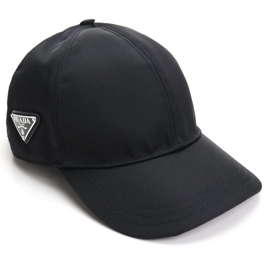 PRADA プラダ キャップ 1HC274 2DMI F0002 ユニセックス ブラックの画像