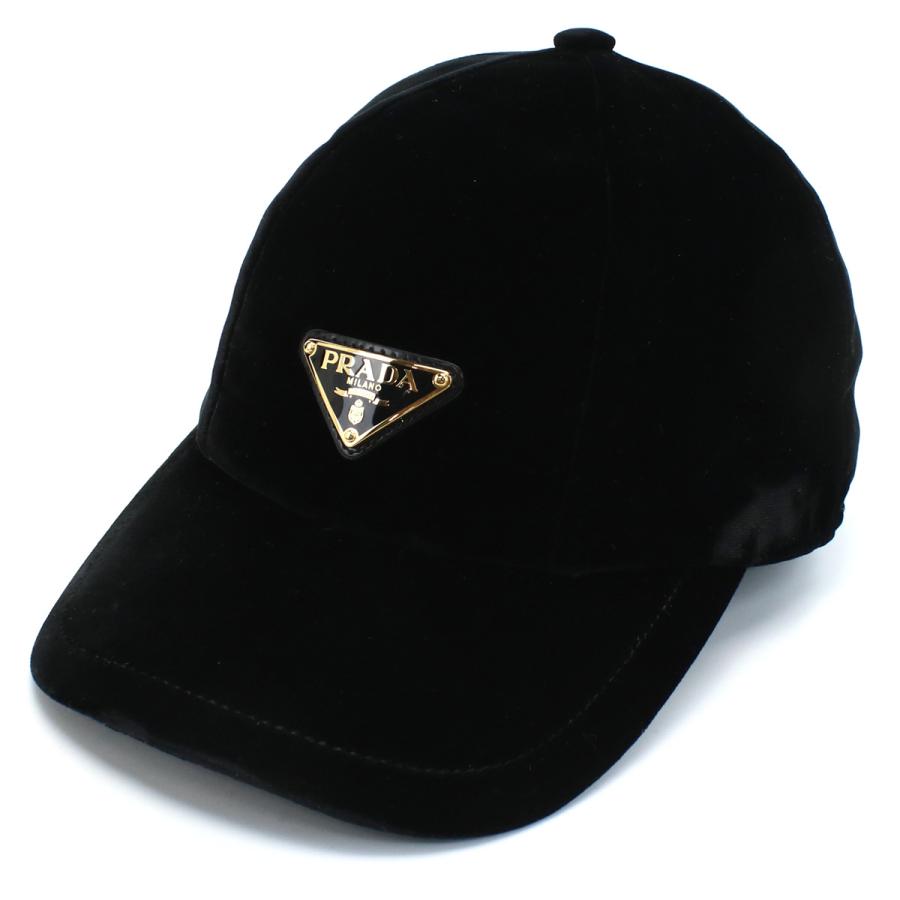 PRADA（プラダ） ベースボールキャップ ベルベット レディース