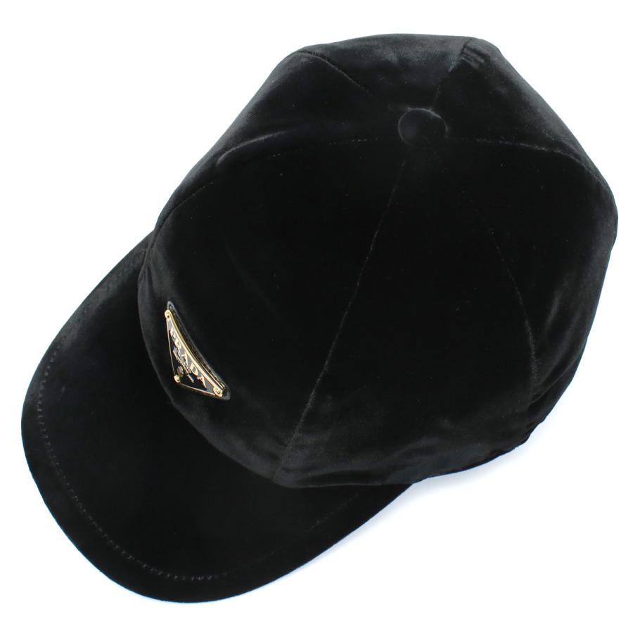 PRADA レディース ベルベット ベースボールキャップ 1HC336 068 PRADA レディース ベルベット ベースボールキャップ 1HC336 068