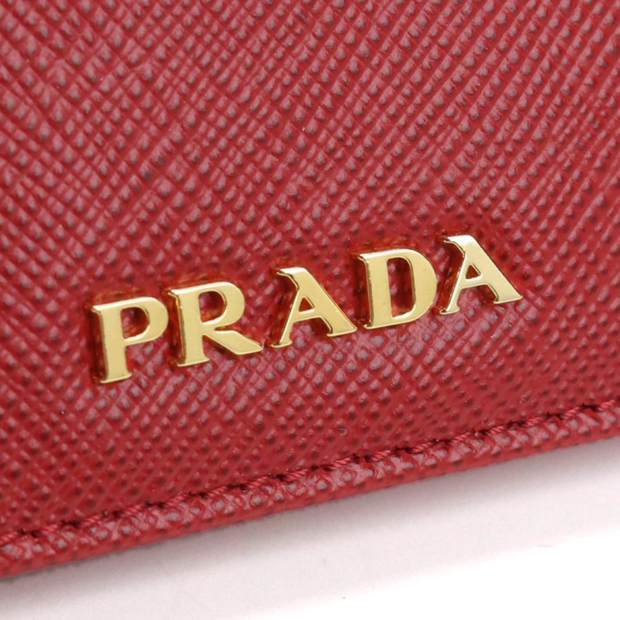 プラダ PRADA  カードケース ブランド コインケース マルチケース アコーディオン 1MC211 QWA F068Z FUOCO レッド系 gsw-3 gif-02w｜bighit｜02
