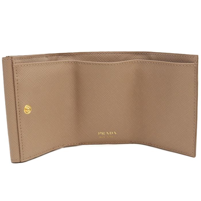 PRADA（プラダ） 三折財布小銭入付き 1MH042 QHH F0236 レディース