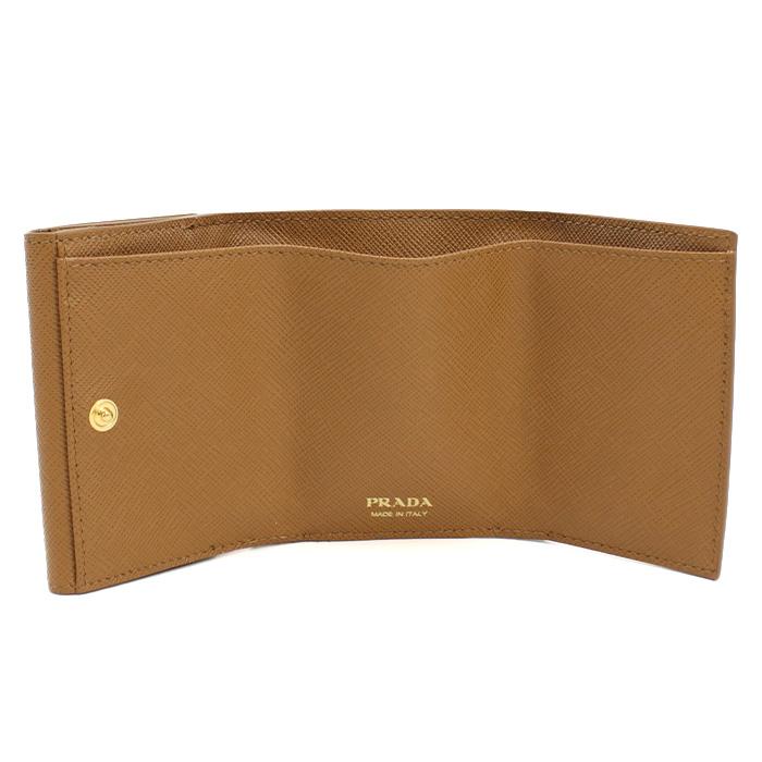 PRADA（プラダ） 三つ折り財布 レディース ブラウン 1MH042 QHH F03BH