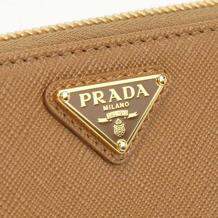 PRADA（プラダ） 長財布ラウンドファスナー レディース ブラウン