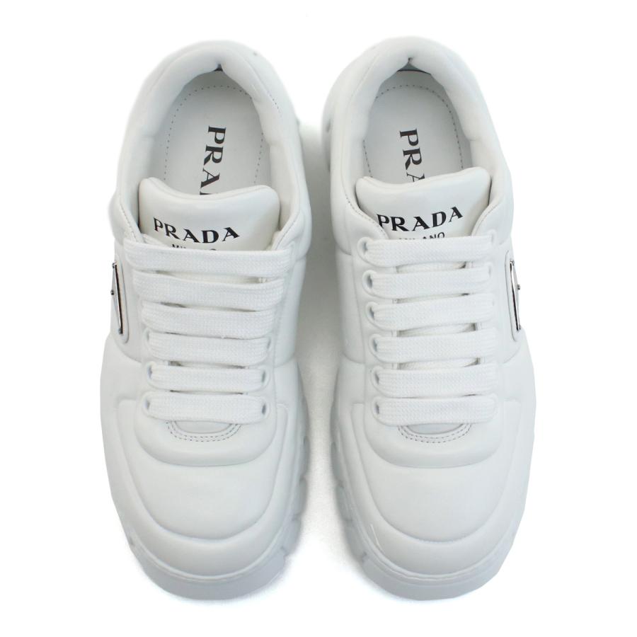【新品・未使用】PRADA ホワイトスニーカー 2EE386 9 PRADA（プラダ） 【父の日+10％】プラダ ローカット スニーカー メンズ