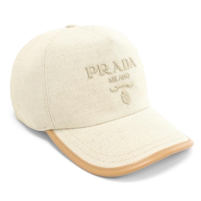 PRADA（プラダ） リネン混紡 ベースボールキャップ 2HC179 ZPX F0018