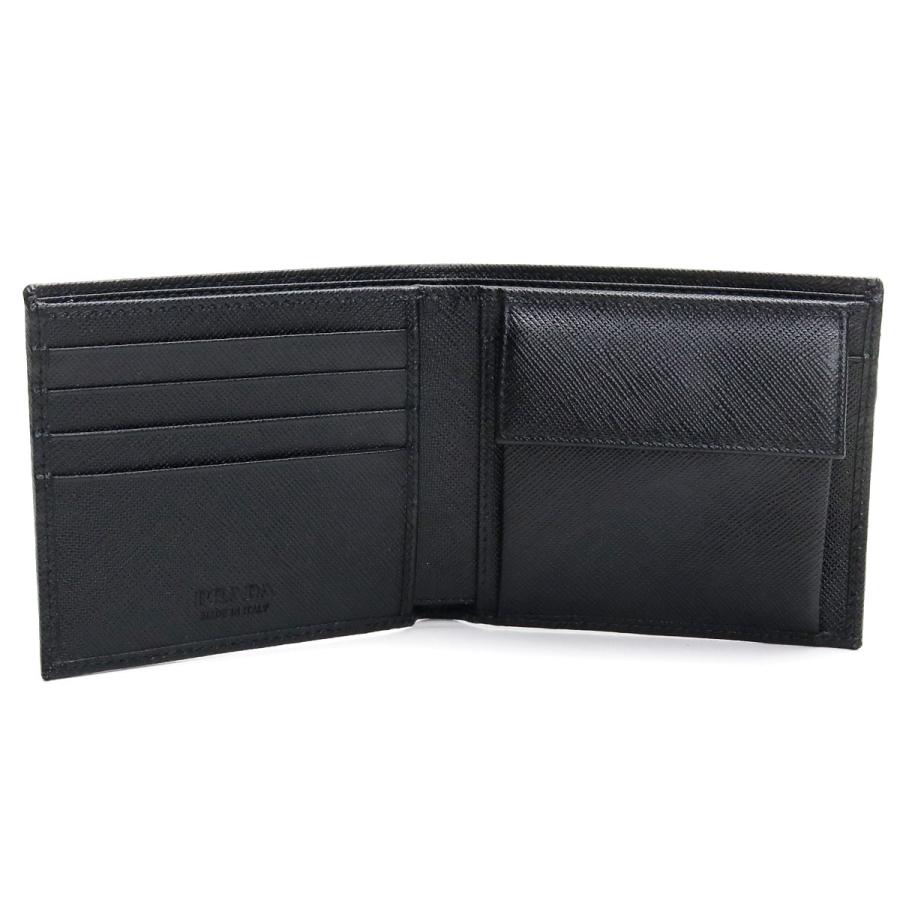 PRADA プラダ 二折財布小銭入付き 2MO738 QHH F0002 メンズの画像