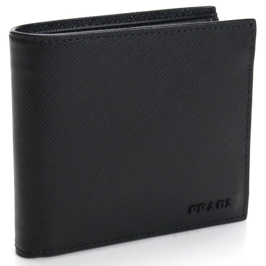 開店記念セール プラダ Prada 2つ折り財布 ブランド 財布 メンズ 2mo738 Zlp F0002 Nero ブラック Gsm 2 Whitesforracialequity Org