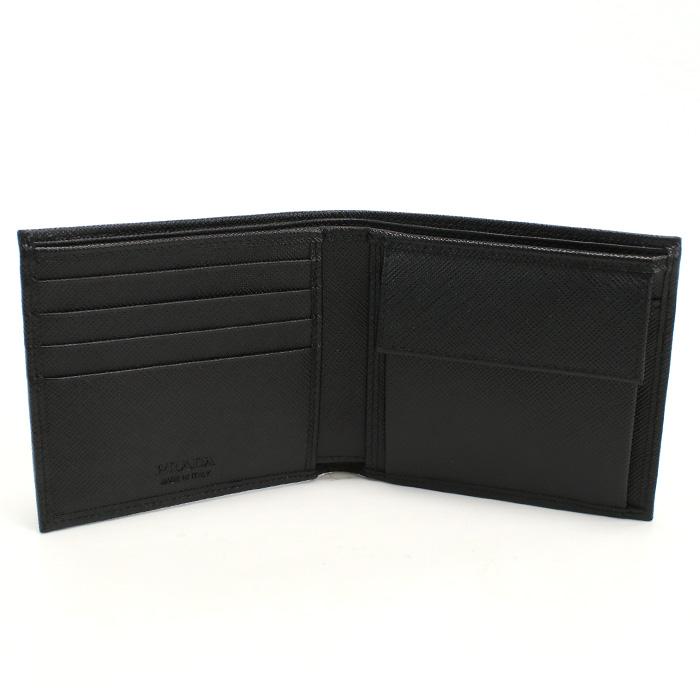 PRADA（プラダ） 二折財布小銭入付き 2MO738 2DMH F0002 メンズ