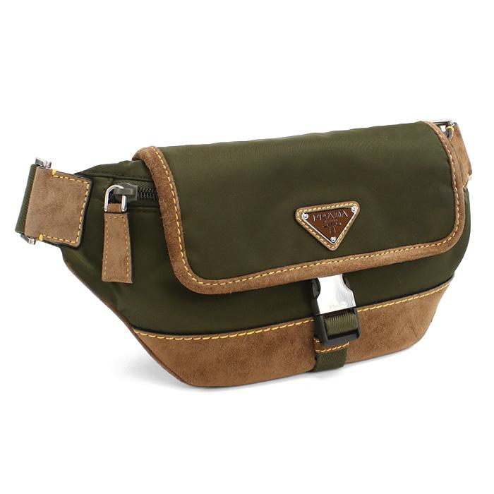 PRADA（プラダ） Re-Nylonスエードベルトバッグ ボディバッグ 2VH176