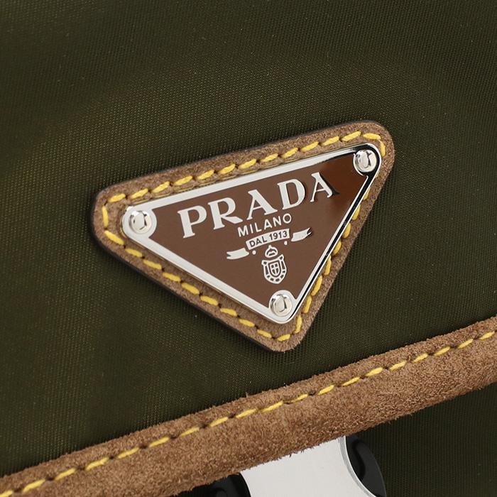PRADA プラダ Re-Nylonスエードベルトバッグ ボディバッグ 2VH176 384 V OBF F041O メンズ カーキ PRADA（プラダ） Re-Nylonスエードベルトバッグ ボディバッグ 2VH176
