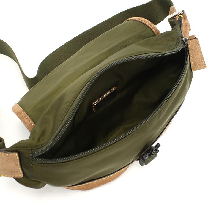 PRADA（プラダ） Re-Nylonスエードベルトバッグ ボディバッグ 2VH176