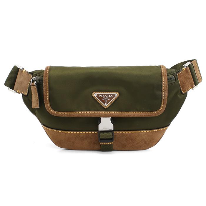 PRADA（プラダ） Re-Nylonスエードベルトバッグ ボディバッグ 2VH176