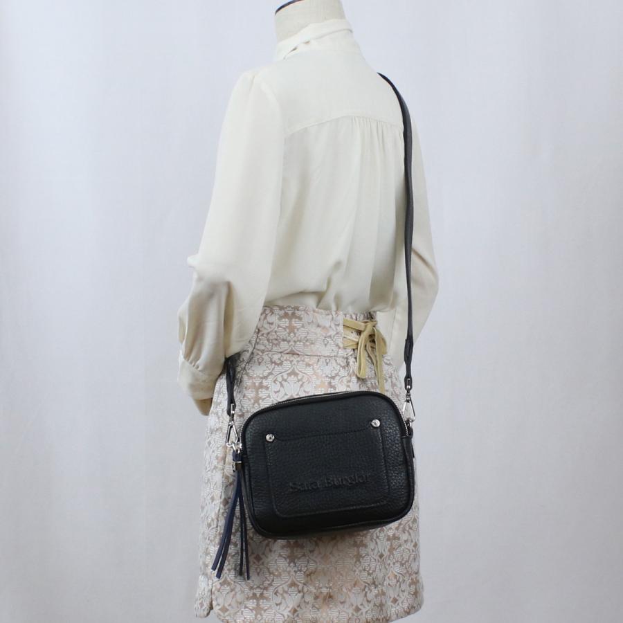Sara Burglar 斜め掛け ショルダーバッグ ブランド ロゴ 916 NERO  