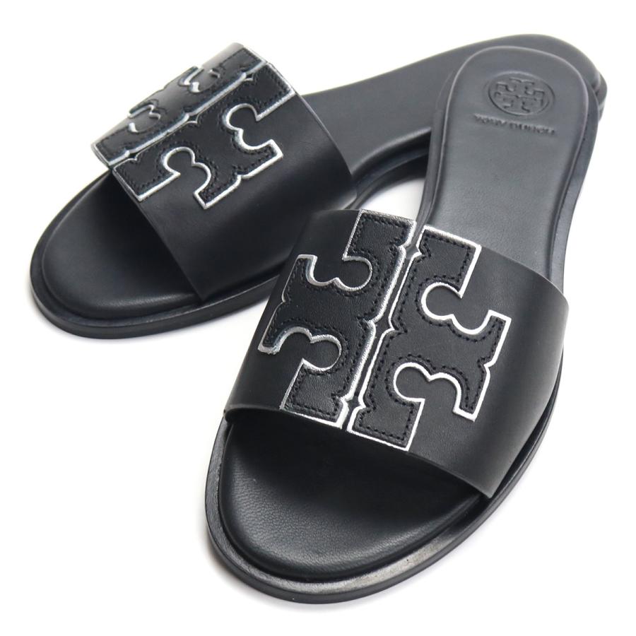 すぐ発送可能！ トリーバーチ TORY BURCH サンダル 50109 043 PERFECT BLACK/SILVER ブラック shoes-01  レディース FS-02 