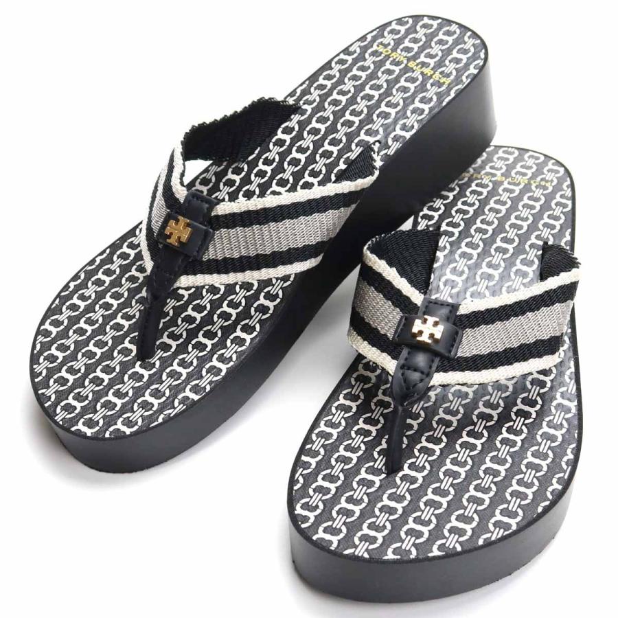 tory burch black flip flops