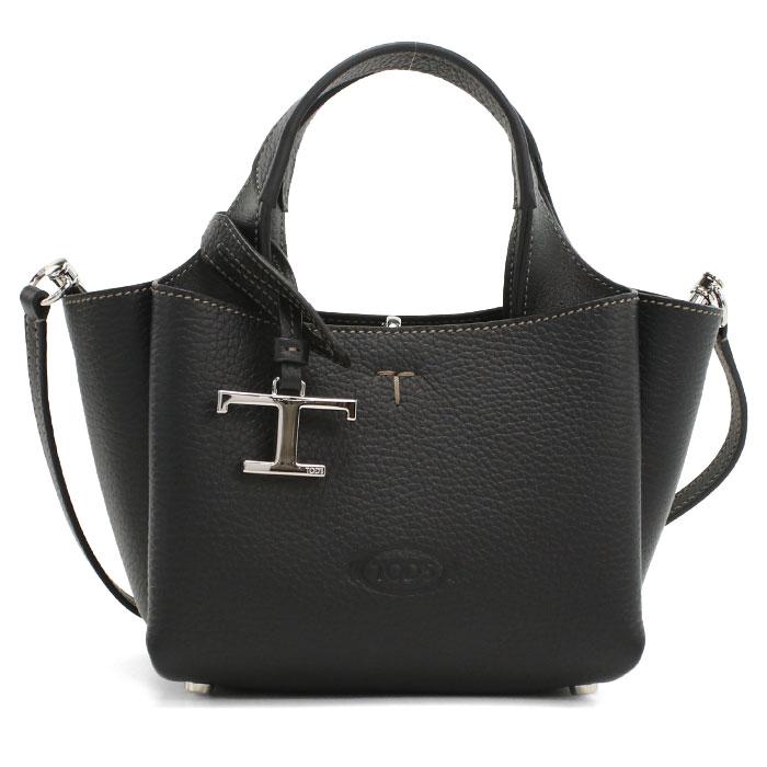 TOD'S トッズ Tタイムレス レザー ハンドバッグ マイクロ XBWAPAFL000