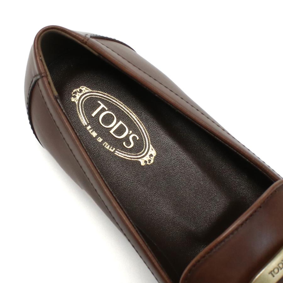 お*ま様 トッズ ケイトレザーローファー ブラウン 24cm 37 TOD'S TOD'S（トッズ） レディース ケイト レザー ブランド ローファー