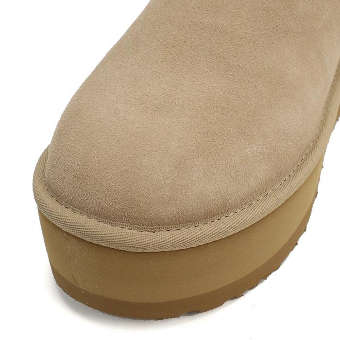 UGG ⭐︎ ベージュニットロングブーツ　厚底ブーツ ⭐︎ 26cm UGG（アグ） ロングブーツ W CLASSIC SWEATER LETTER TALL クラシック