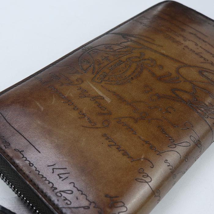 中古 Berluti ベルルッティ 長財布ラウンドファスナー スクリット