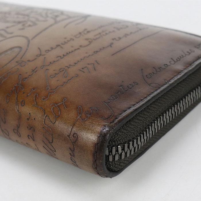 中古 Berluti ベルルッティ 長財布ラウンドファスナー スクリット