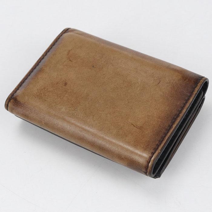 中古良品 Berluti ベルルッティ 三つ折り財布 フラップコンパクト
