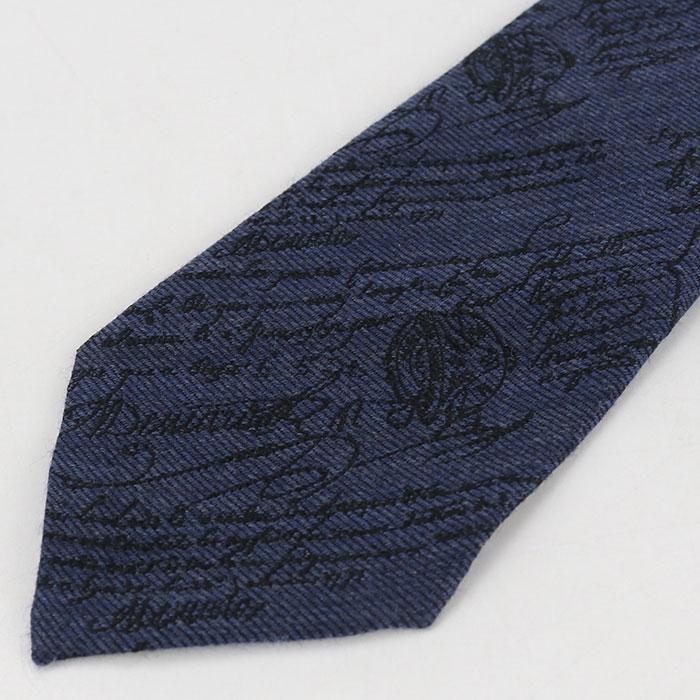 中古美品 Berluti ベルルッティ ネクタイ スクリットパターン タイ